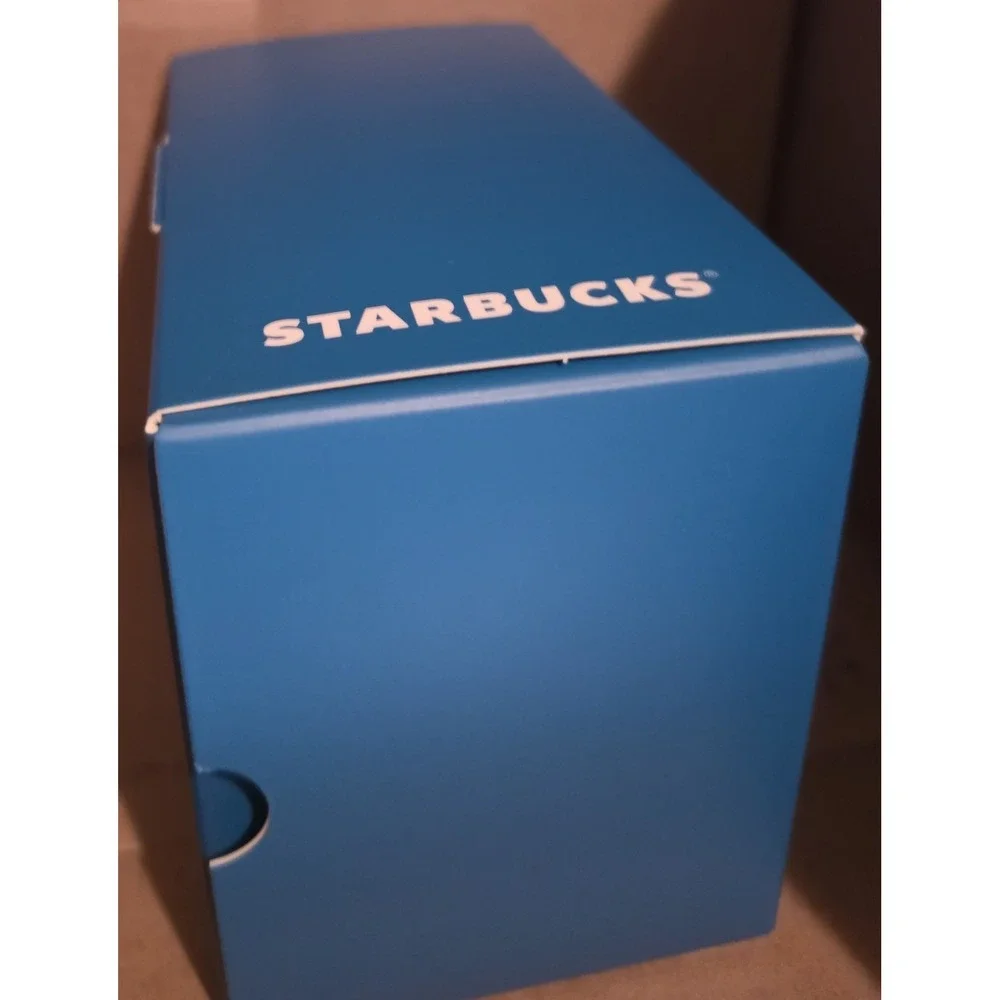 Starbucks Japan Hokkaido Snow Globe Mug Blue Limited Edition New in Box NIB